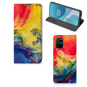 Bookcase OnePlus 8T Watercolor Dark