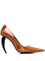 Roberto Cavalli escarpins à détail Tiger Tooth signature - Orange