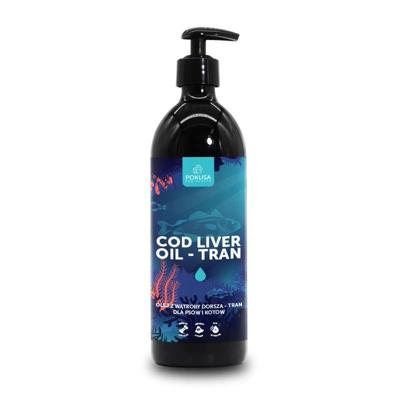 POKUSA Cod liver oil - kabeljauwleverolie voor hond en kat - 500ml