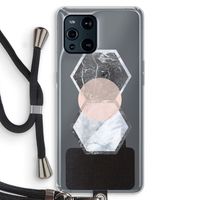 Creatieve toets: Oppo Find X3 Transparant Hoesje met koord