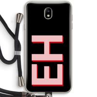 Monogram: Samsung Galaxy J7 (2017) Transparant Hoesje met koord