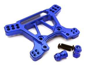 Billet Machined Alloy Front Shock Tower - Traxxas Rustler 4X4 (C28739BLUE)