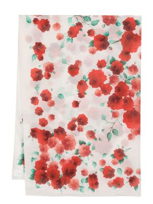 Magda Butrym foulard en soie à fleurs - Tons neutres