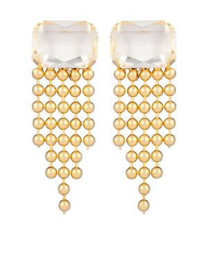 Susan Caplan Vintage boucles d'oreilles serties de pierres (années 1990)