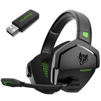 NUBWO G06 Draadloze Gaming Headset met ruisonderdrukking microfoon 2.4G Bluetooth hoofdtelefoon Stereo oortelefoon Compositie met PC, Laptops, PS4, PS5, Nintendo Switch - Groen