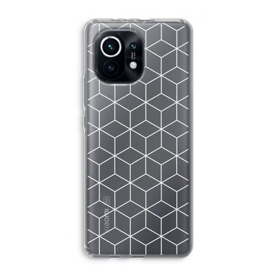 Zwart-witte kubussen: Xiaomi Mi 11 Transparant Hoesje