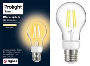 Prolight Zigbee Smart ledlamp - E27 - warm white