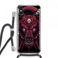 Hell Hound and Serpents: iPhone XS Max Transparant Hoesje met koord