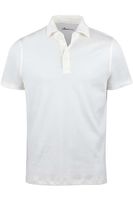 Stenströms Fitted Body Polo shirt wit, Effen - thumbnail