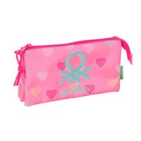 Alleshouder Benetton Heart Roze 22 x 12 x 3 cm