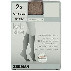 Lady Silver Kniekousen 30 den Stretch 2-Pack