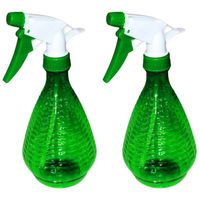 Concorde Plantenspuit/waterverstuiver - 2x - groen - 500 ml - Waterverstuivers