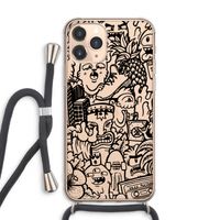 Vexx Black Mixtape: iPhone 11 Pro Max Transparant Hoesje met koord