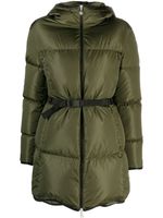 Moncler doudoune Sirli à taille ceinturée - Vert