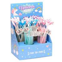 Unicorn Magic Fijnschrijver Pen - Zwart