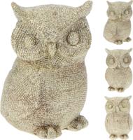 Uil 6x6x9 cm 3ass goud kerstversiering Nampook - Nampook