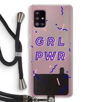 GRL PWR: Samsung Galaxy A51 5G Transparant Hoesje met koord