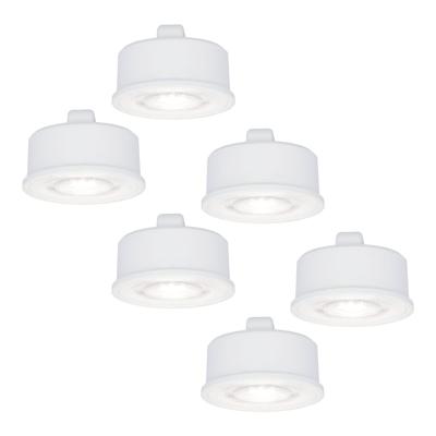 6x LED Module - Dimbaar - 3.8W 270lm - 6000K daglicht wit - Vervangt 50 Watt - GU10 fitting - Plat - Universele fitting