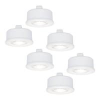 6x LED Module - Dimbaar - 3.8W 270lm - 6000K daglicht wit - Vervangt 50 Watt - GU10 fitting - Plat - Universele fitting