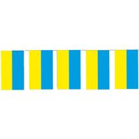 Papieren slinger Oekraine 4 meter - Oekrainse vlag - Supporter feestartikelen - Landen