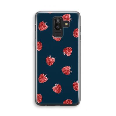 Framboosjes: Samsung Galaxy J8 (2018) Transparant Hoesje