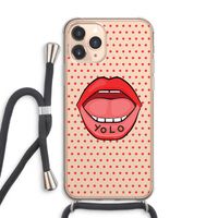 Yolo Denise: iPhone 11 Pro Max Transparant Hoesje met koord