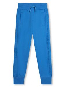 Marc Jacobs Kids pantalon de jogging à logo embossé - Bleu