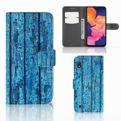 Samsung Galaxy A10 | Book Style Case | Wood Blue