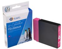G&G Inktcartridge vervangt Canon PGI-2500M XL Compatibel Magenta NP-C-2500XLM 1C2500M