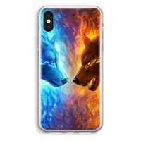 Fire & Ice: iPhone XS Transparant Hoesje