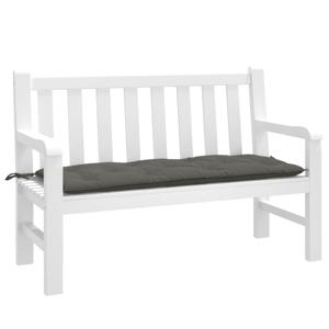 VidaXL Tuinbankkussen 120x50x7 cm stof gemêleerd donkergrijs