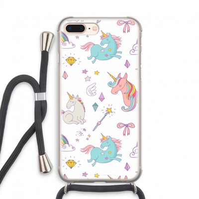 Fantasiewereld: iPhone 8 Plus Transparant Hoesje met koord
