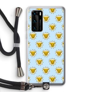 Leeuwenkoppen: Huawei P40 Transparant Hoesje met koord