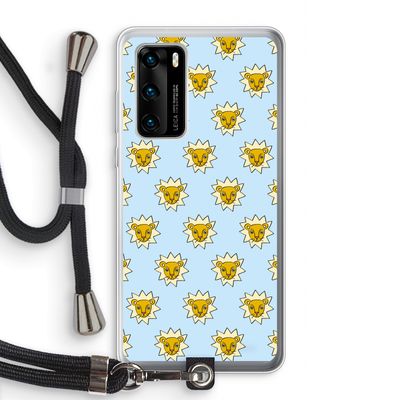 Leeuwenkoppen: Huawei P40 Transparant Hoesje met koord