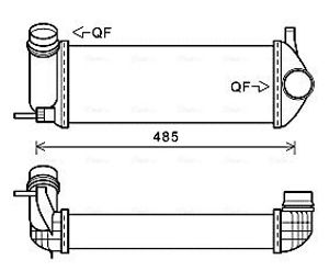 Intercooler, inlaatluchtkoeler RTA4615