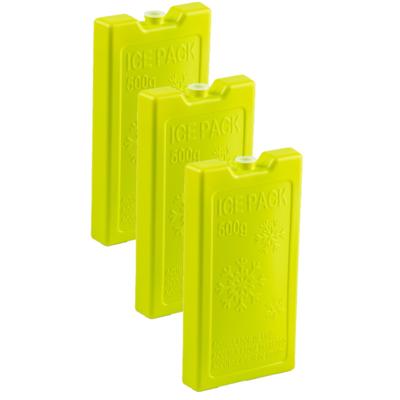 Plasticforte Koelelementen - 6x stuks - 500 grams - 20 x 10 cm - groen - kunststof