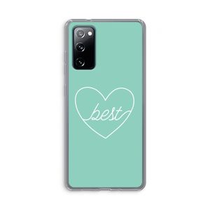 Best heart pastel: Samsung Galaxy S20 FE / S20 FE 5G Transparant Hoesje