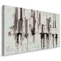 Schilderij - Pilaren, prachtig abstract schilderij, print op canvas - thumbnail