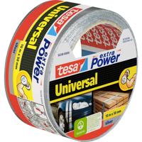tesa UNIVERSAL 56348-00000-06 Textieltape tesa extra Power Zilver (l x b) 10 m x 50 mm 1 stuk(s)