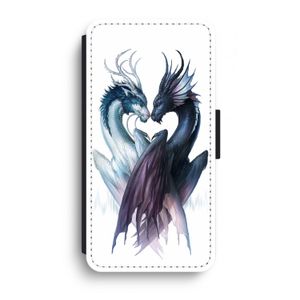 Yin Yang Dragons: iPhone XR Flip Hoesje