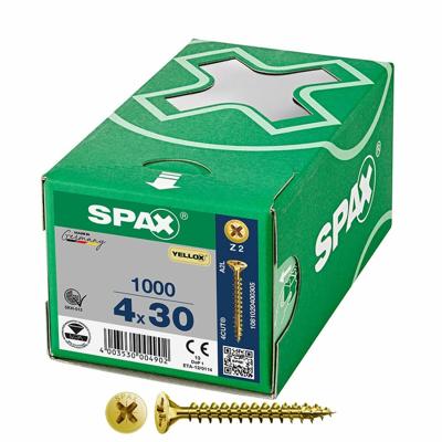 Schroefdoos SPAX Yellox Z2 Platte kop 4,0 x 30 mm 1000 Unidades
