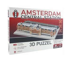 Amsterdam Centraal Station - 3D Puzzel