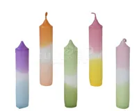 Dinerkaars Dip Dye Colour 11cm Assorti 4st