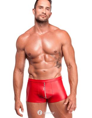 * NOIR handmade Rode powerwetlook shorts, H097