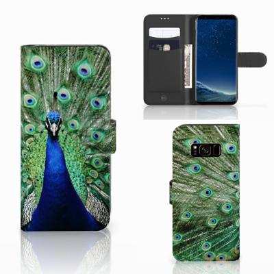 Samsung Galaxy S8 | Telefoonhoesje | Met pasjeshouder | Pauw