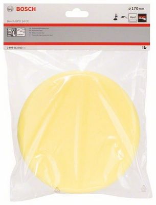 Bosch Accessoires Schuimstofschijf hard (geel), Ø 170 mm voor GPO - 2608612023