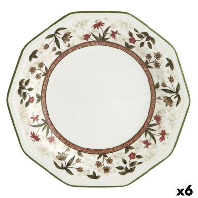 Dessertbord Queen´s By Churchill Assam Gebloemd Keramisch Porslin Ø 20,5 cm (6 Stuks)