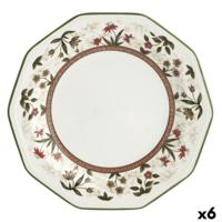 Dessertbord Queen´s By Churchill Assam Gebloemd Keramisch Porslin Ø 20,5 cm (6 Stuks)