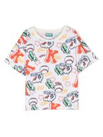 Kenzo Kids t-shirt en coton à imprimé graphique - Blanc - thumbnail