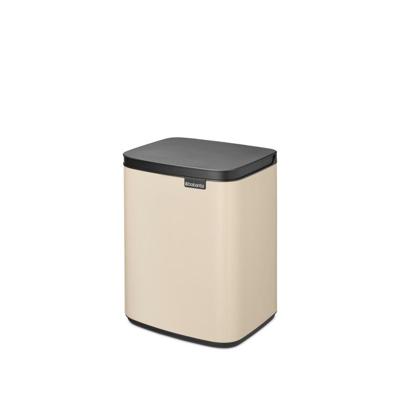 Brabantia Bo Afvalemmer - 7 liter - kunststof binnenemmer - soft beige 234101